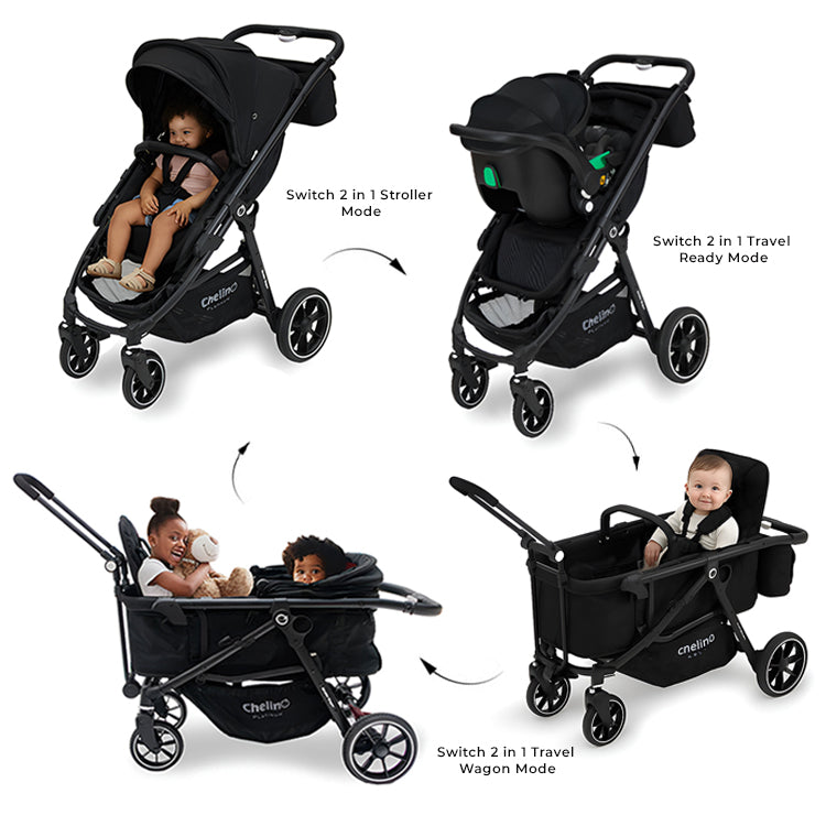 Switch 2 IN 1 Wagon Travel System