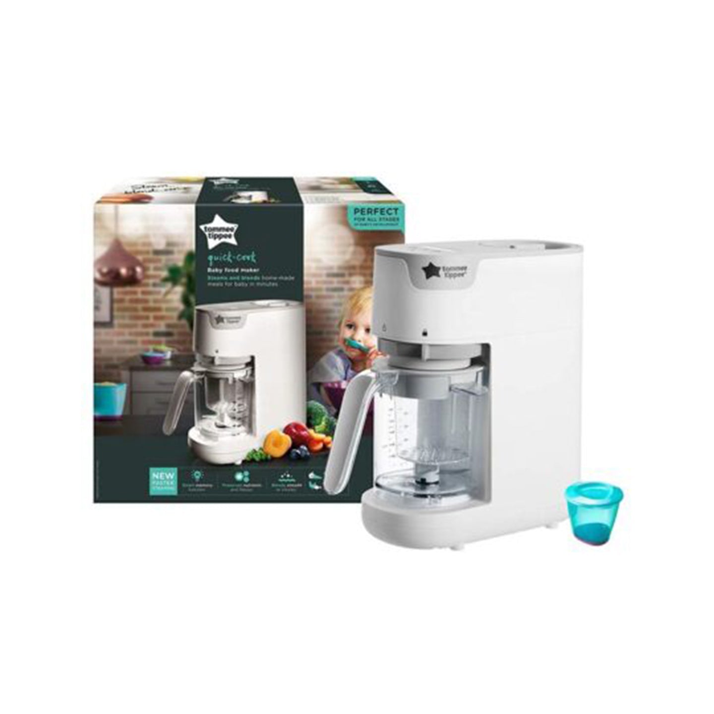 Tommee Tippee Quick Cook Baby Food Steamer Blender