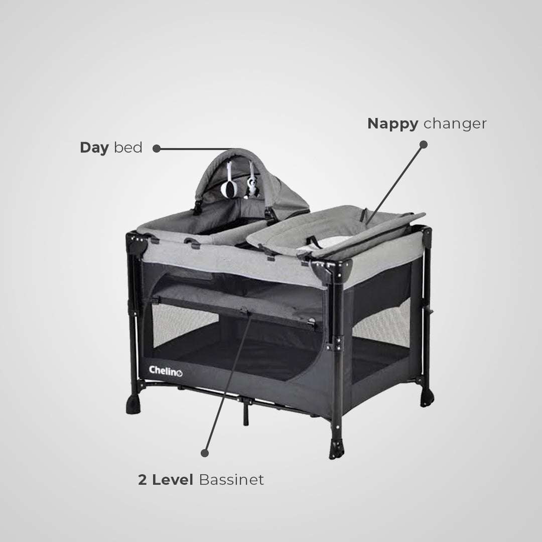 Chelino Tiffany Lux III Co-Sleeper Camp Cot