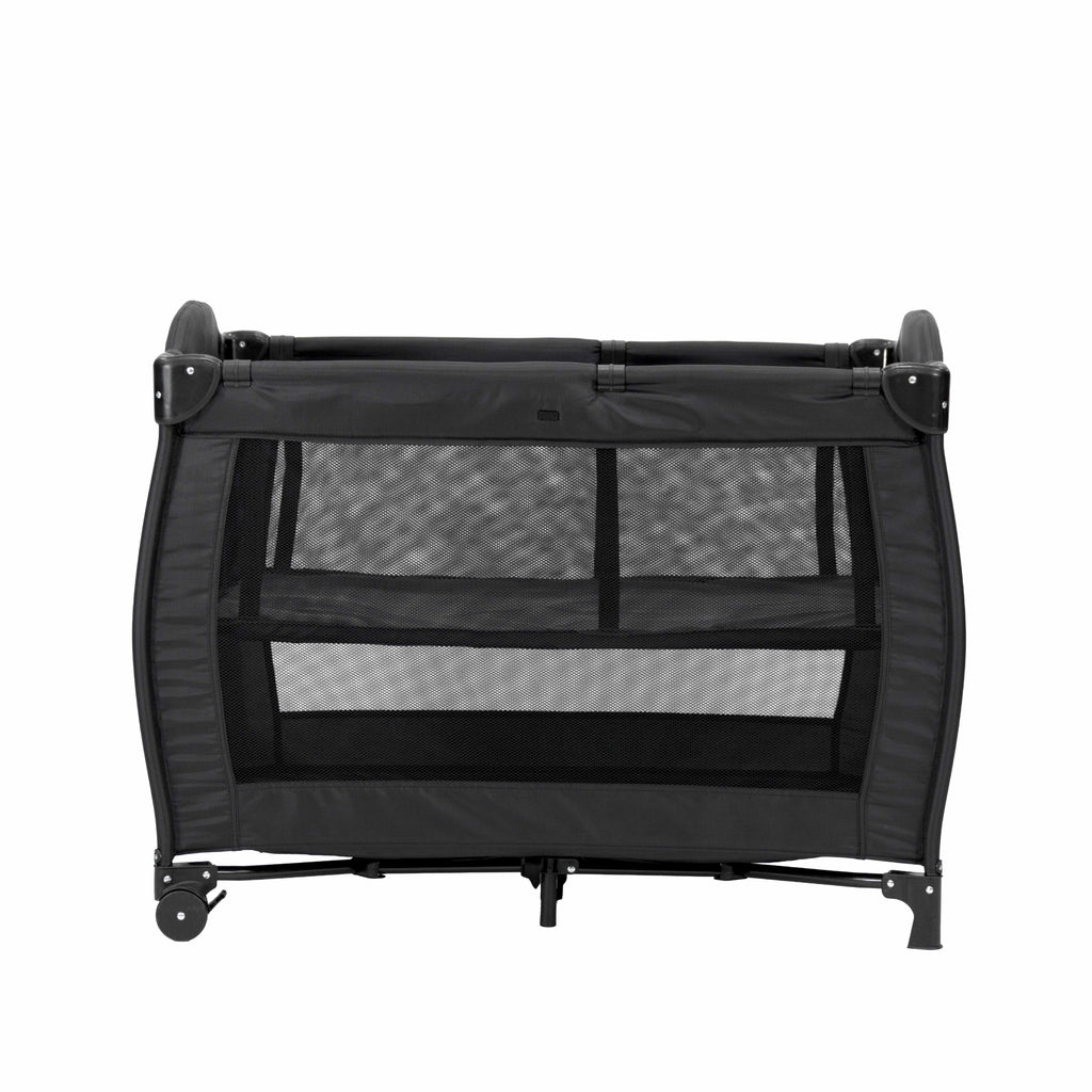 Chelino Tommy Camp Cot Black with Mattress