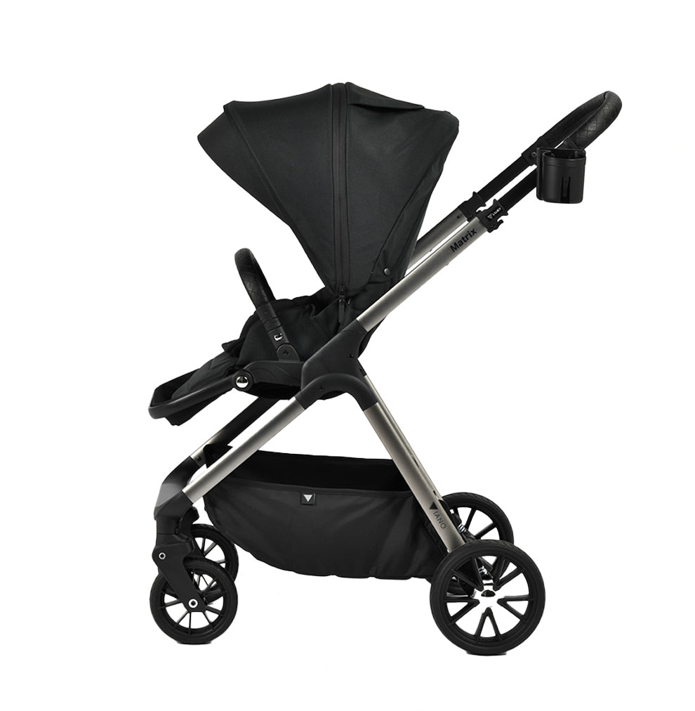 Viano Matrix 3 in 1 Travel System, Chrome Black & Grey