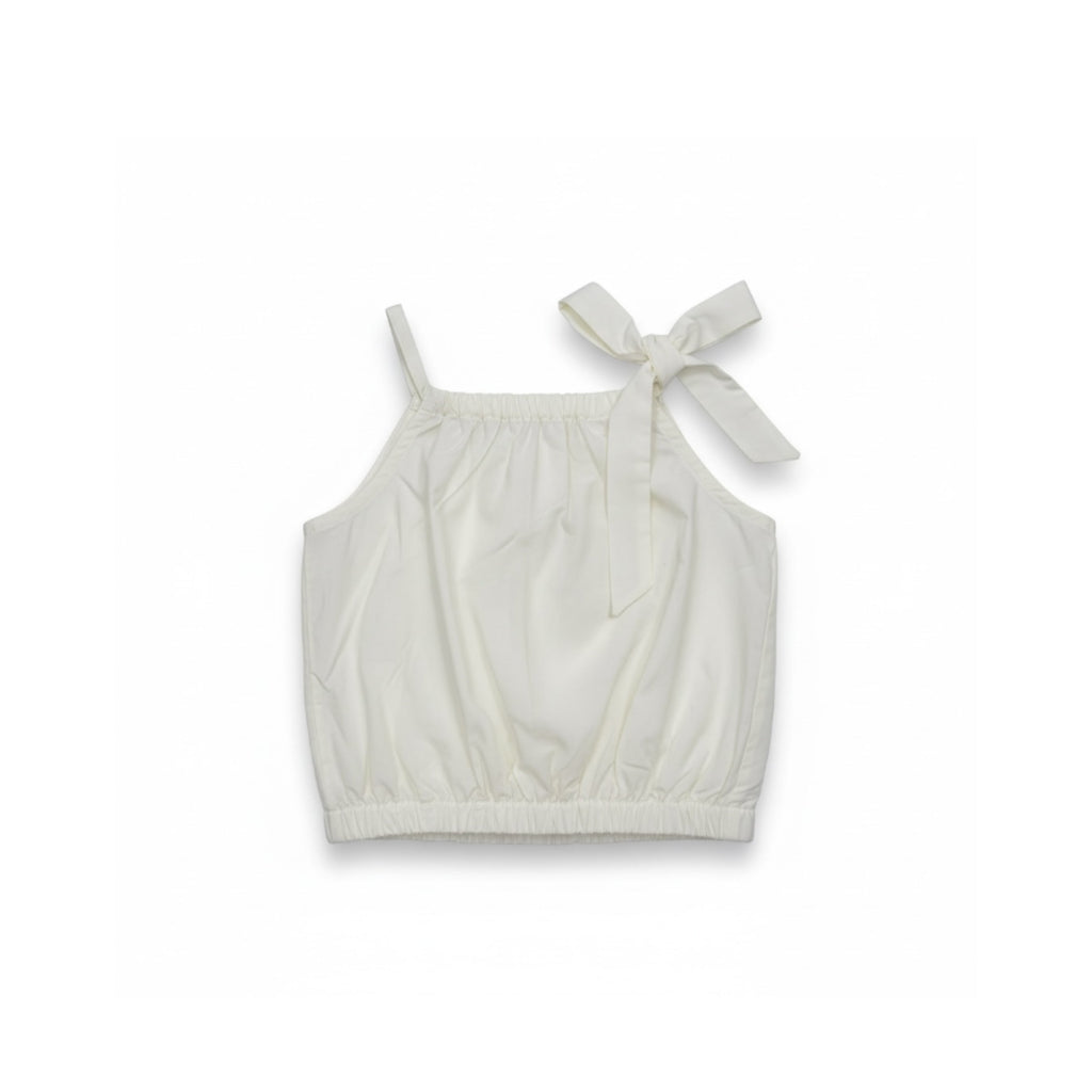 White Halter Neck Blouse