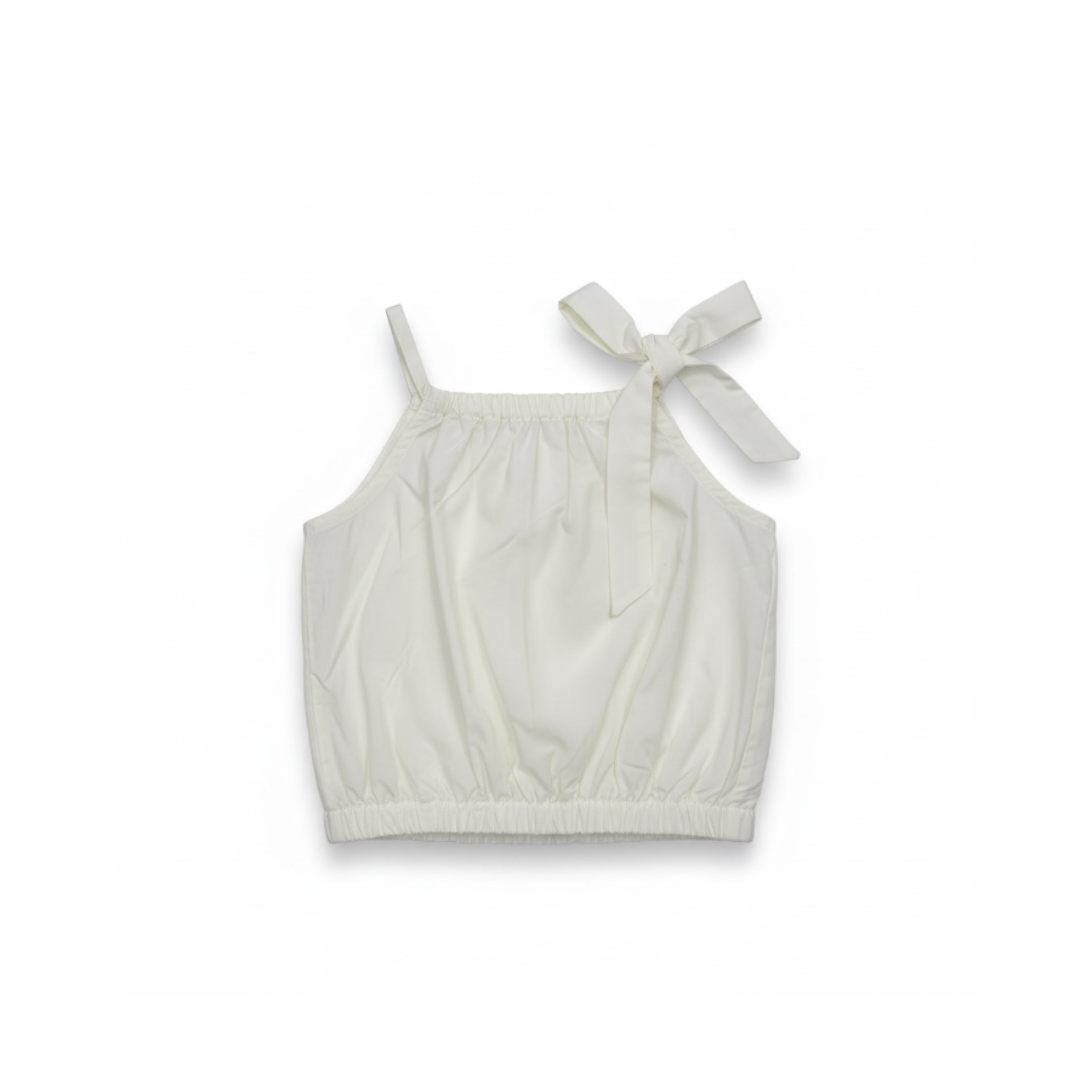 White Halter Neck Blouse