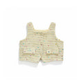 White Sleeveless Tweeded Top