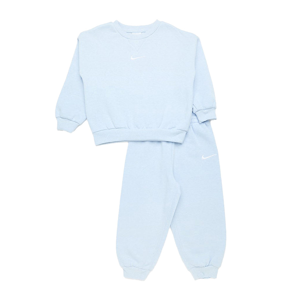 Nike NKN Essential Fleece Crew Set - Cobalt Bliss Heather
