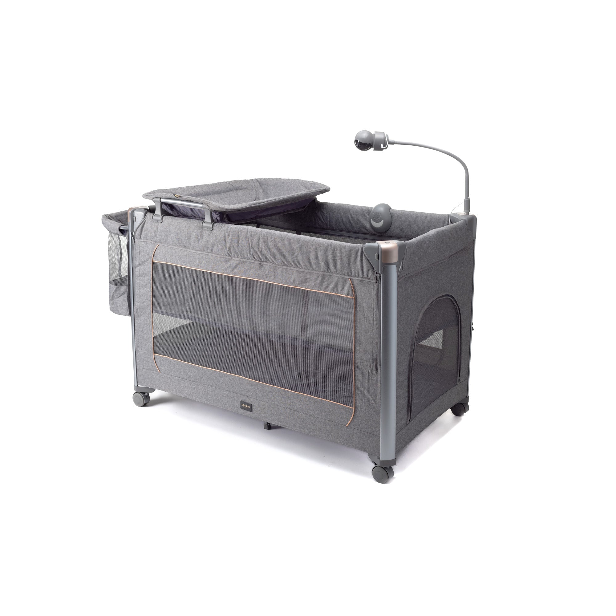 Cuddle Me Lux 2 in 1 Camp Cot with Baby Monitor