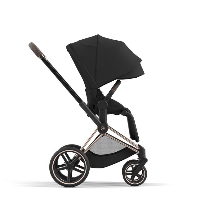 PRIAM Gen 3 Rose Gold Frame with Nautical Blue Seat Pack
