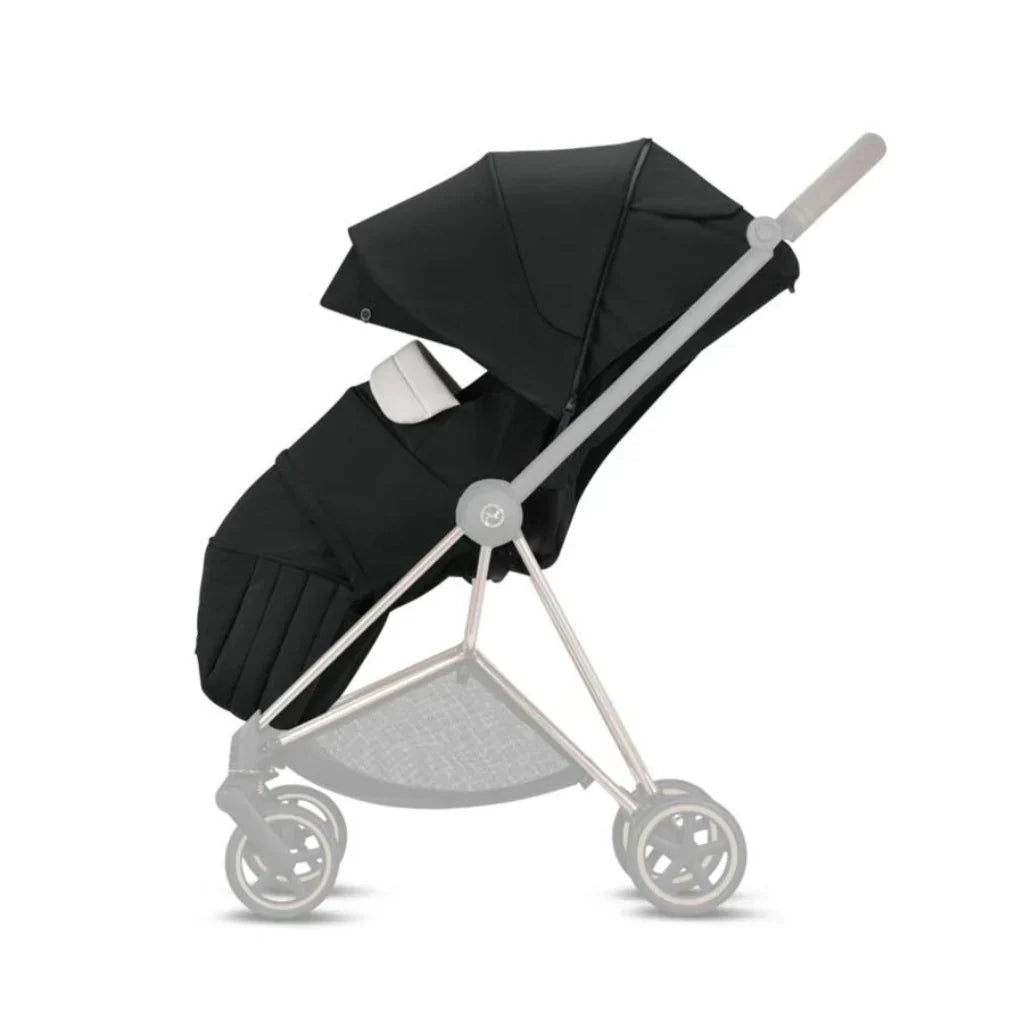 MIOS GEN 3 Chrome Frame with Nautical Blue Seat Pack & Black Lite Carry Cot S
