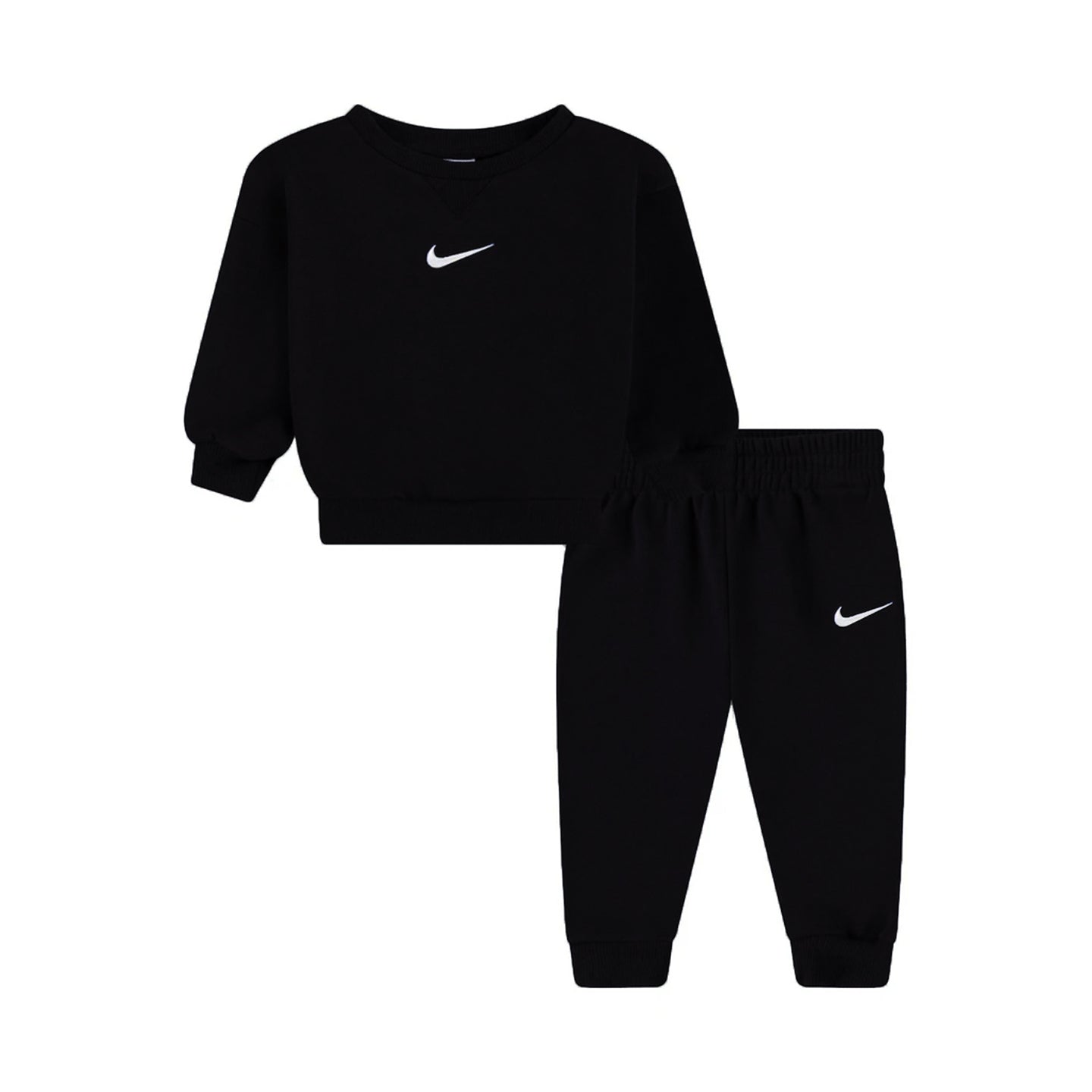 Nike NKN Essential Fleece Crew Set - Black